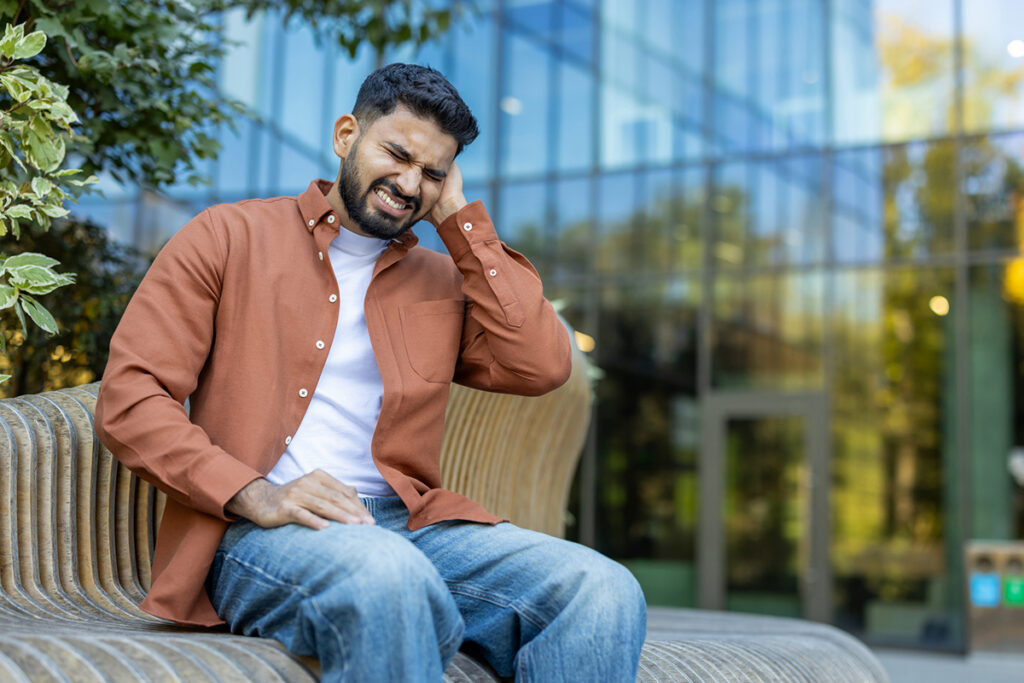 veteran experiencing tinnitus